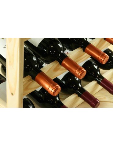 Otwarte regały alkoholowe RW-1 - Sosnowy regał na wino RW-1-42 ▪ Naturalne drewno - product 13