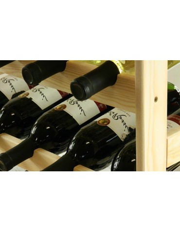 Otwarte regały alkoholowe RW-1 - Sosnowy regał na wino RW-1-42 ▪ Naturalne drewno - product 4