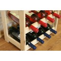 Sosnowy regał na wino RW-1-42 ▪ Naturalne drewno