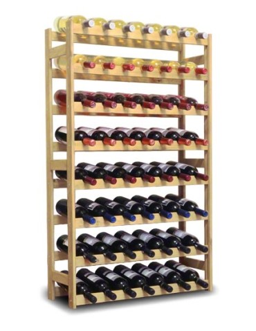 Sosnowy regał na wino RW-1-56 ▪ Naturalne drewno