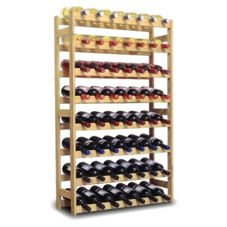 Sosnowy regał na wino RW-1-56 ▪ Naturalne drewno