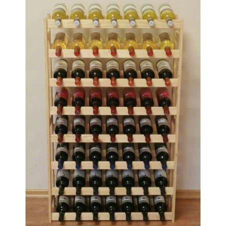 Sosnowy regał na wino RW-1-56 ▪ Naturalne drewno