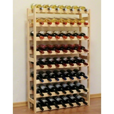Sosnowy regał na wino RW-1-56 ▪ Naturalne drewno