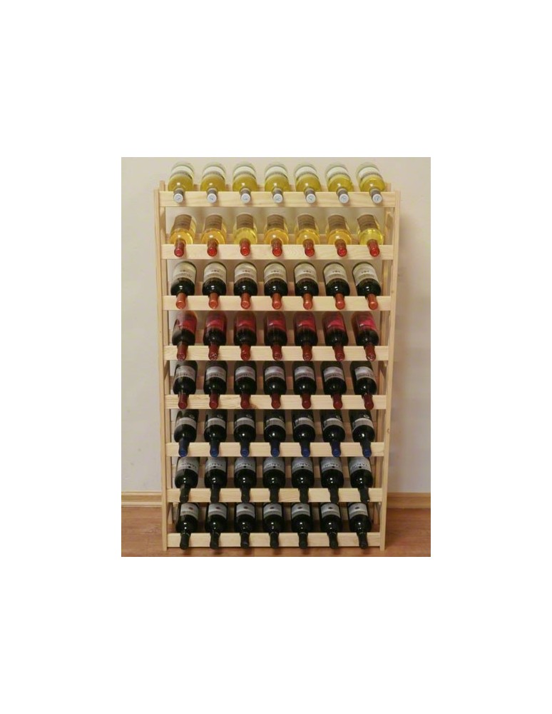 Otwarte regały alkoholowe RW-1 - Sosnowy regał na wino RW-1-56 ▪ Naturalne drewno - product MODO24.PL 7