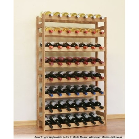 Sosnowy regał na wino RW-1-56 ▪ Naturalne drewno