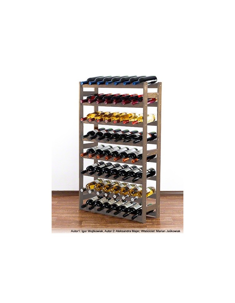 Otwarte regały alkoholowe RW-1 - Sosnowy regał na wino RW-1-56 ▪ Naturalne drewno - product MODO24.PL 14