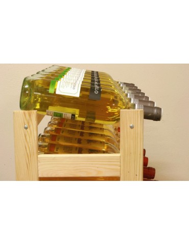 Otwarte regały alkoholowe RW-1 - Sosnowy regał na wino RW-1-56 ▪ Naturalne drewno - product 16