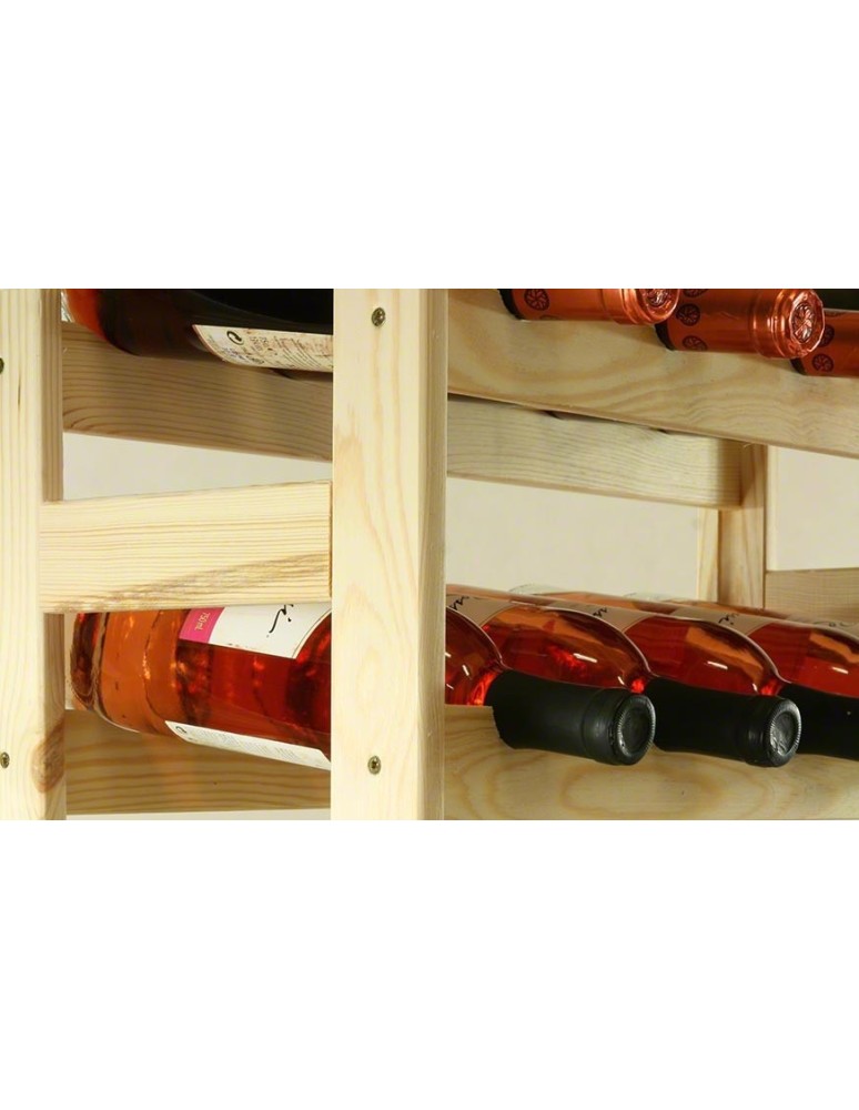 Otwarte regały alkoholowe RW-1 - Sosnowy regał na wino RW-1-56 ▪ Naturalne drewno - product MODO24.PL 17