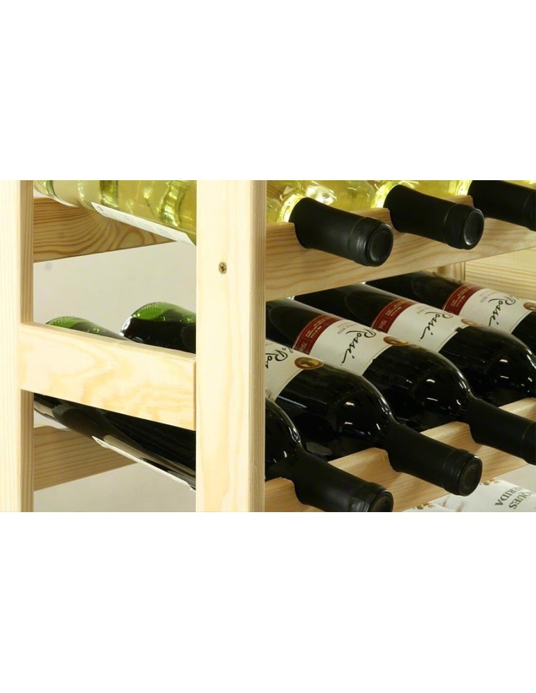 Otwarte regały alkoholowe RW-1 - Sosnowy regał na wino RW-1-56 ▪ Naturalne drewno - product MODO24.PL 18