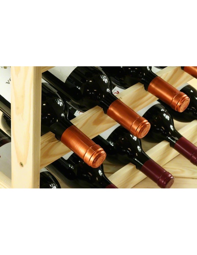 Otwarte regały alkoholowe RW-1 - Sosnowy regał na wino RW-1-56 ▪ Naturalne drewno - product MODO24.PL 19