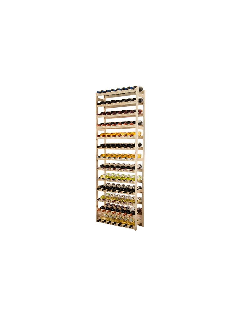 Otwarte regały alkoholowe RW-1 - Sosnowy regał na wino RW-1-91  Naturalne drewno - produkt MODO24.PL 1