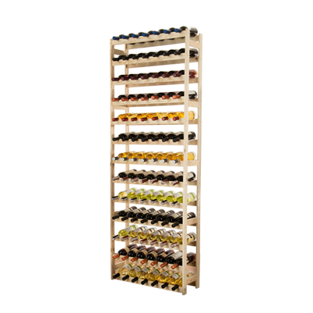 Sosnowy regał na wino RW-1-91  Naturalne drewno