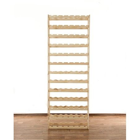 Sosnowy regał na wino RW-1-91  Naturalne drewno