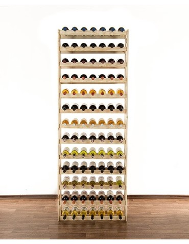 Otwarte regały alkoholowe RW-1 - Sosnowy regał na wino RW-1-91  Naturalne drewno - product 8