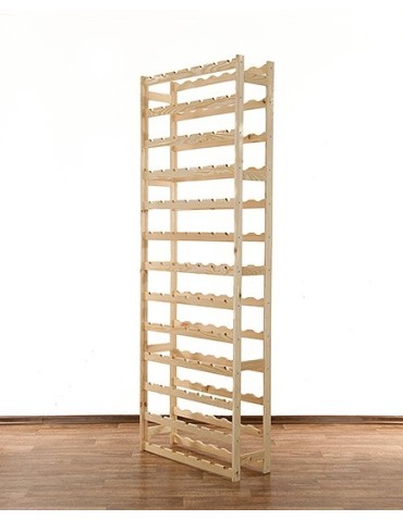 Otwarte regały alkoholowe RW-1 - Sosnowy regał na wino RW-1-91  Naturalne drewno - product 4