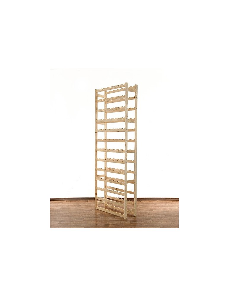 Otwarte regały alkoholowe RW-1 - Sosnowy regał na wino RW-1-91  Naturalne drewno - product MODO24.PL 4