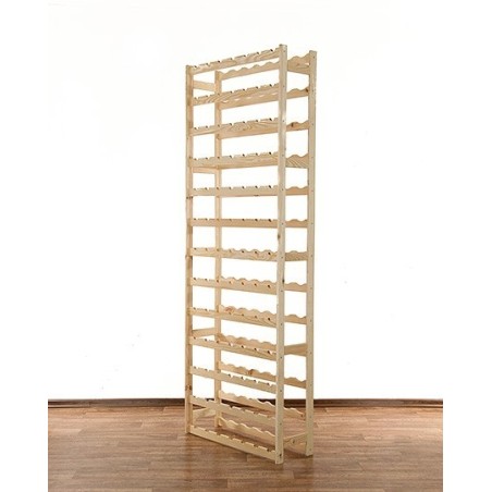 Sosnowy regał na wino RW-1-91  Naturalne drewno