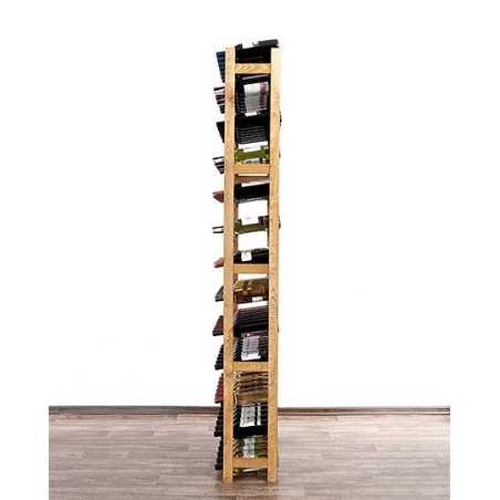 Sosnowy regał na wino RW-1-91  Naturalne drewno