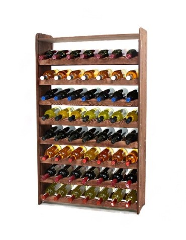 Regał na wino RW-16-56P Ciemny brąz decor