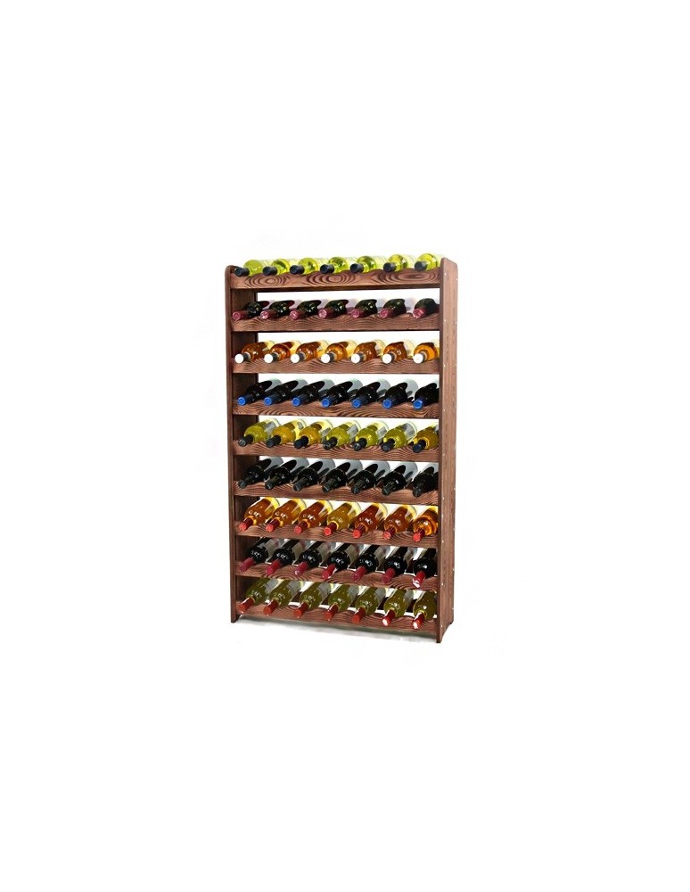 Stojaki na wino RW16 do butelek - Regał na wino RW-16-63 Ciemny brąz decor - produkt MODO24.PL 1