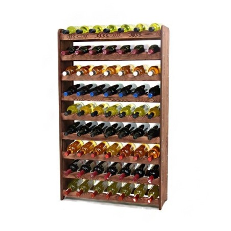 Regał na wino RW-16-63 Ciemny brąz decor