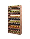 Regał na wino RW-16-77 Ciemny brąz decor