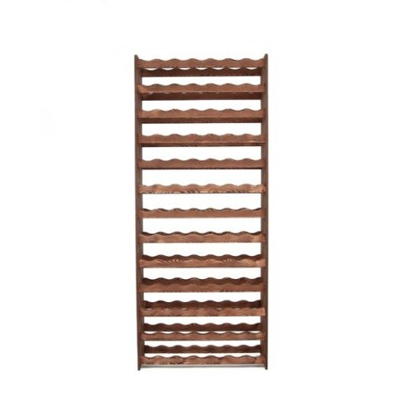 Regał na wino RW-16-91 Ciemny brąz dekor