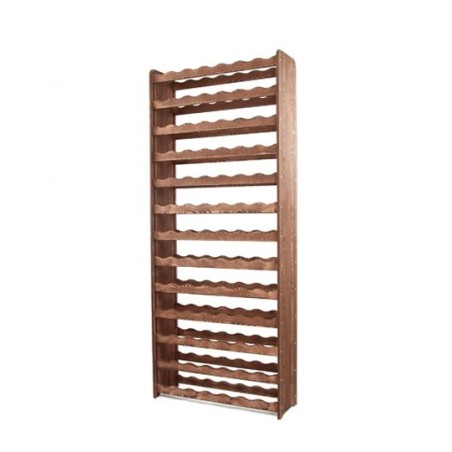 Regał na wino RW-16-91 Ciemny brąz dekor