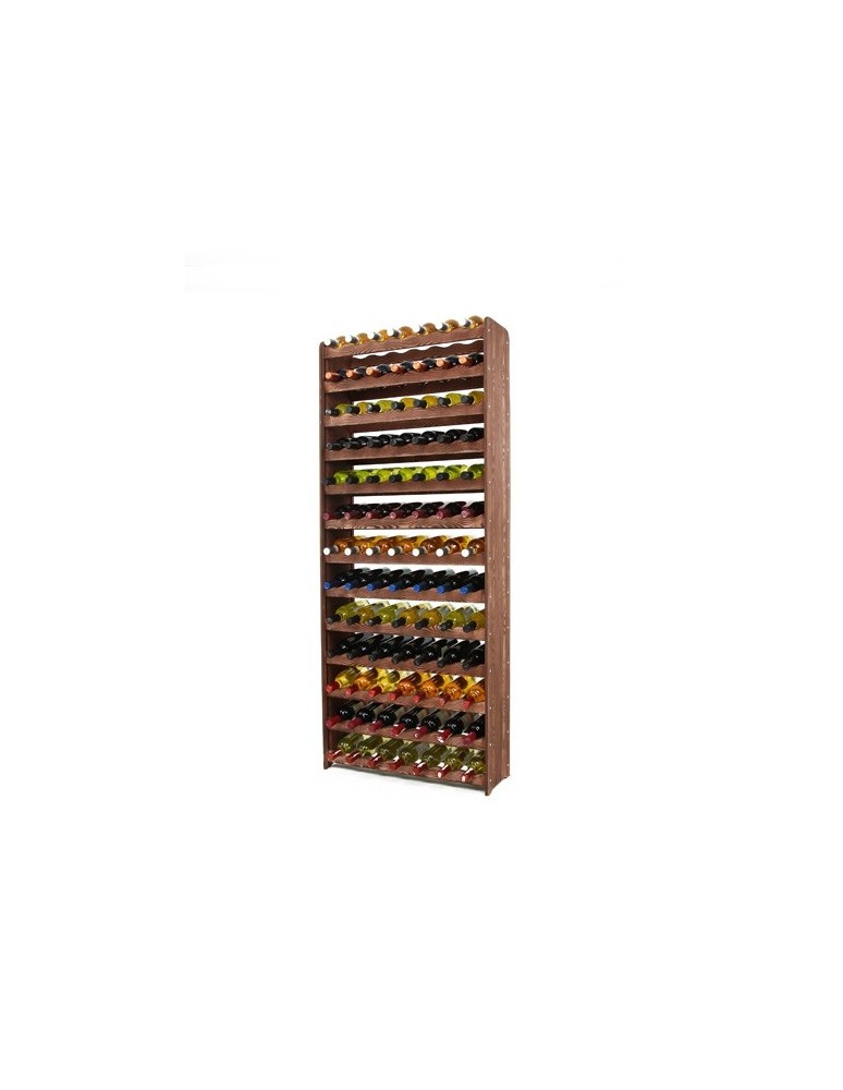 Stojaki na wino RW16 do butelek - Regał na wino RW-16-91 Ciemny brąz dekor - produkt MODO24.PL 1