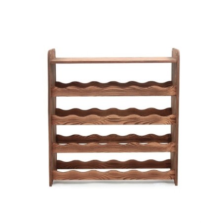 Regał na wino RW-16-24P w dekorze ciemnobrązowym