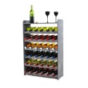 Regał na wino RW-16-36P dekor - ciemny grafit