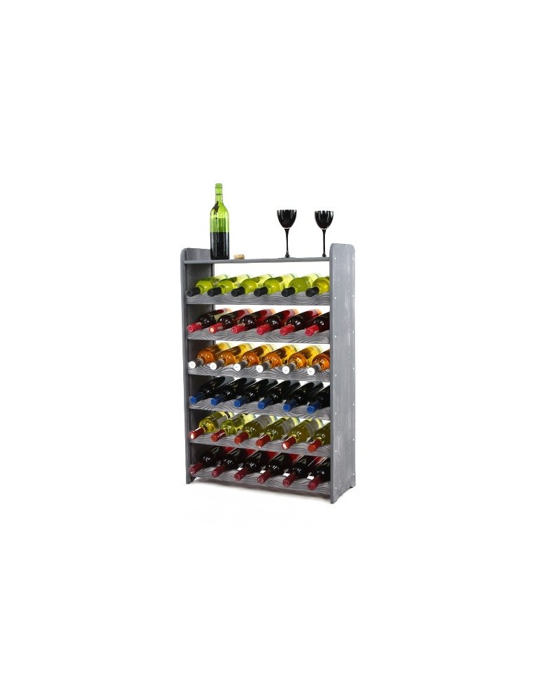 Stojaki na wino RW16 do butelek - Regał na wino RW-16-36P dekor - ciemny grafit - produkt MODO24.PL 1