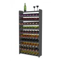 Regał na wino RW-16-70P Ciemny grafit