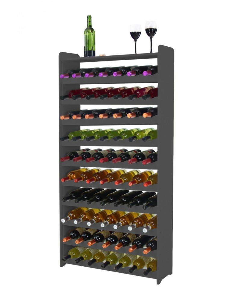 Stojaki na wino RW16 do butelek - Regał na wino RW-16-70P Ciemny grafit - produkt MODO24.PL 1