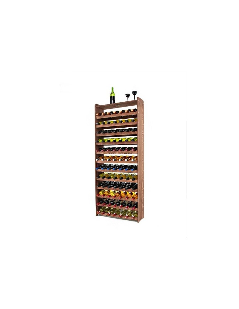 Stojaki na wino RW16 do butelek - Regał na wino RW-16-84P Ciemny brąz dekor - produkt MODO24.PL 1