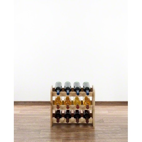 Regał na wino RW-3-12 sosnowy