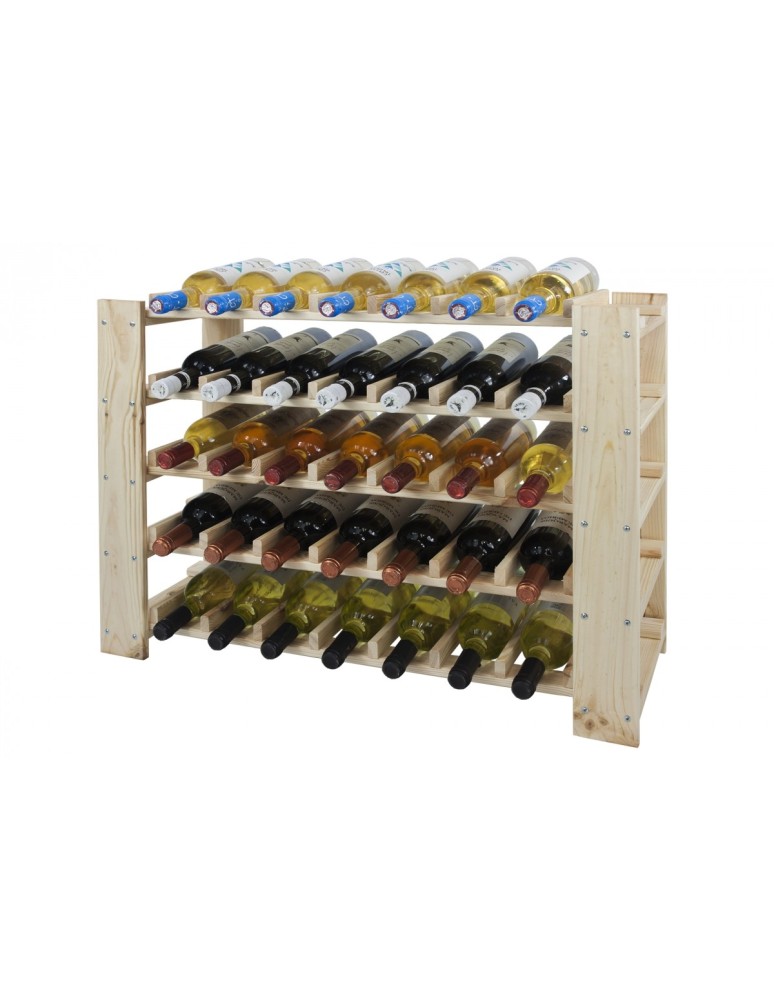 Seria RW-5 - Regał na wino RW-51-1  64x80x30 cm SUROWY - produkt MODO24.PL 1
