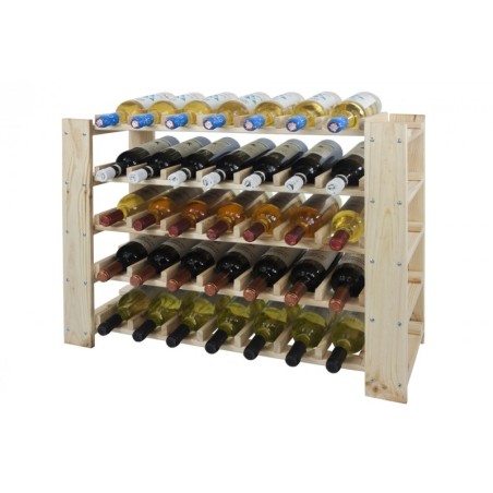 Regał na wino RW-51-1  64x80x30 cm SUROWY