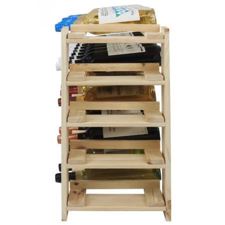 Regał na wino RW-51-1  64x80x30 cm SUROWY