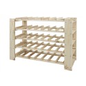 Regał na wino RW-51-1  64x80x30 cm SUROWY