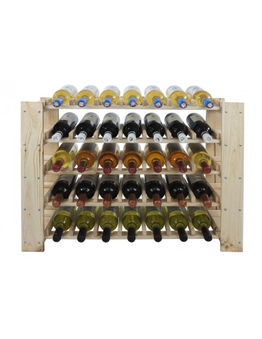 Seria RW-5 - Regał na wino RW-51-1  64x80x30 cm SUROWY - product 6