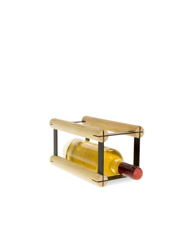 Regały na butelki szklane/PET RW-8  Przechowywanie alkoholu w domu - 1 komorowy stojak na wino RW-8 1x1 - produkt MODO24.PL 1