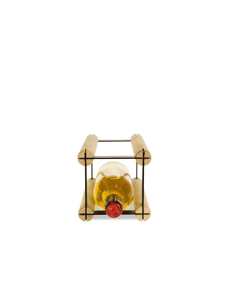 Regały na butelki szklane/PET RW-8  Przechowywanie alkoholu w domu - 1 komorowy stojak na wino RW-8 1x1 - product MODO24.PL 2