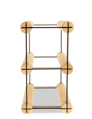 Regały na butelki szklane/PET RW-8  Przechowywanie alkoholu w domu - 2 komorowy stojak na wino RW-8 1x2 - product 3