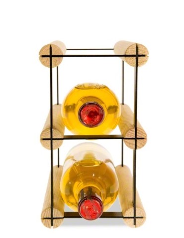 Regały na butelki szklane/PET RW-8  Przechowywanie alkoholu w domu - 2 komorowy stojak na wino RW-8 1x2 - product 4