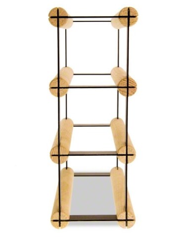 Regały na butelki szklane/PET RW-8  Przechowywanie alkoholu w domu - 3 komorowy stojak na wino RW-8 1x3 - product 4