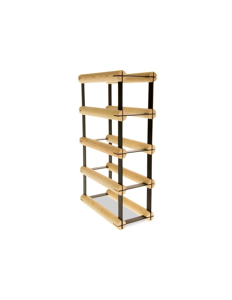 Regały na butelki szklane/PET RW-8  Przechowywanie alkoholu w domu - 4 komorowy stojak na wino RW-8 1x4 - product MODO24.PL 3