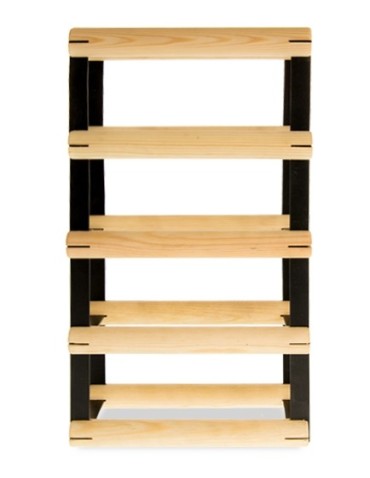 Regały na butelki szklane/PET RW-8  Przechowywanie alkoholu w domu - 4 komorowy stojak na wino RW-8 1x4 - product 5