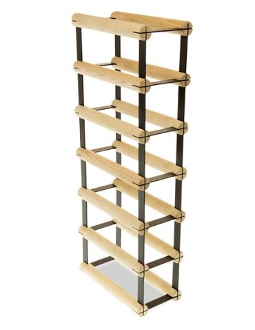 Regały na butelki szklane/PET RW-8  Przechowywanie alkoholu w domu - 6 komorowy Stojak na wino RW-8 1x6 - product 3