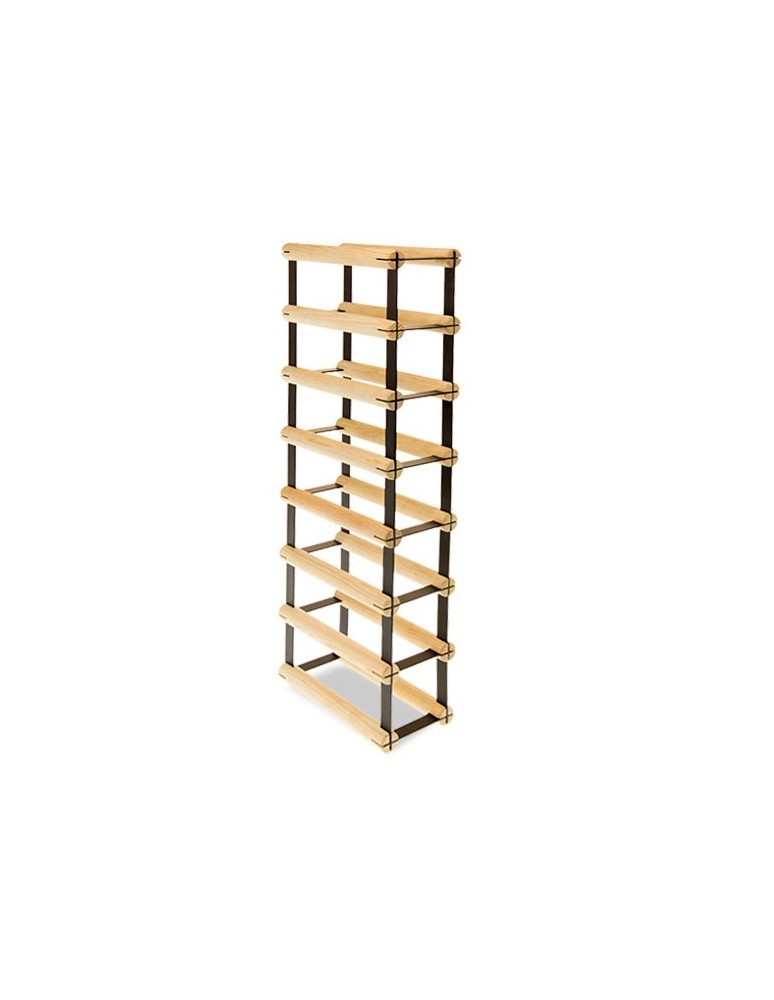 Regały na butelki szklane/PET RW-8  Przechowywanie alkoholu w domu - 7 komorowy Stojak na wino RW-8 1x7 - product MODO24.PL 3